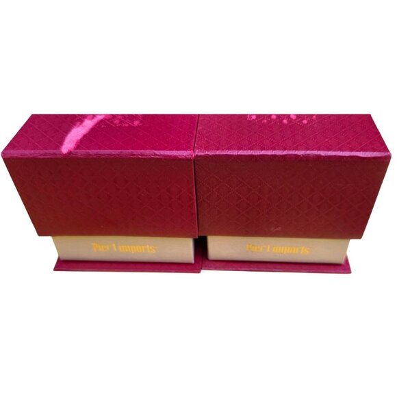 2 Vintage Pier 1 Imports Ornaments Li Bien New Home 2018 Hand-Painted Glass - Picture 6 of 9